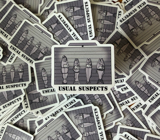Usual Suspects  Sticker